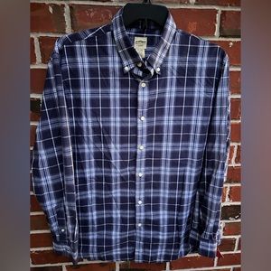 Mountain Lake Men’s Long Sleeve Button Down Blue Plaid Shirt. Size XL